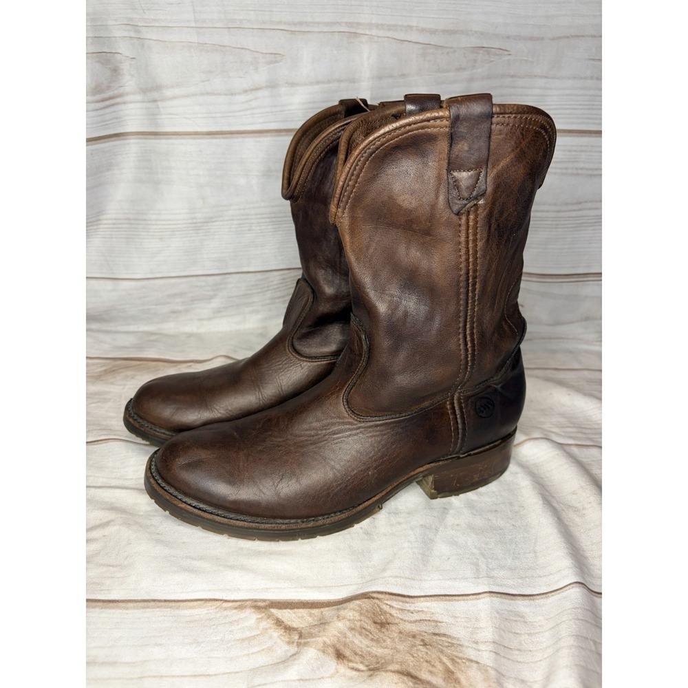 Double H Mens 11D Brown Leather Western Work Boots ICE Sole Made USA DH2510